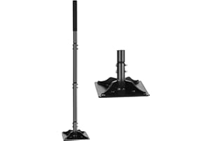 BARAYSTUS Tampone per calcestruzzo, compressore manuale da giardino, 20 x 20 cm, base grande, 4,5 kg, con manico da 112 cm