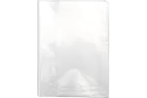 AOMHREK 10 Pack A4 Clear Book Covers, Thick Plastic Book Cover Sleeves, Transparent Book Sleeves for Textbooks and School Books, Durable Protective Covers