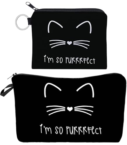 Beauty Case Tbest Ft Collection Kitten | Borsa Trucco Morbida A Forma Di Gatto, Multiuso