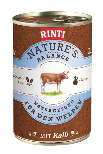 Preisvergleich Produktbild 12er Pack Rinti Natures Bal. Junior Kalb 400g