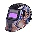Produktbild NUZAMAS solarbetrieben Schweißschutzschild Maske Schweißen Face Schutz für Arc Tig Mig Schleifen Plasma Schneiden mit verstellbarem Shade-Reihe DIN4/9-13 UV/IV Schutz DIN16