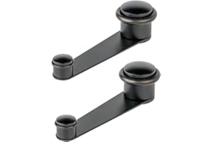AZERODESIGN-Topes para Puertas Suelo- Sujeta Puertas-Tope Puertas Suelo-Retenedor puerta Giratorio- Atornillado al suelo-Taco Expandible-Para Puertas 50mm(NEGRO PACK 2 UNID.)