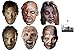 Produktbild The Walking Dead Zombies, Daryl Dixon und Rick Grimes Karte Partei Gesichtsmasken (Maske) Packung von 6 - Enthält 6X4 (15X10Cm) starfoto