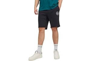 JACK & JONES JACK&JONES PLUS Męskie spodenki dresowe JPSTSHARK Sweat PLS, czarne, 44