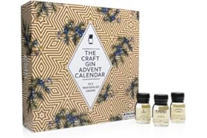 Craft Gin Advent Calendar 2023 Edition | Drinks by the Dram | 24 x 30ml Miniatures | Bathtub, Tobermory, Tarquins and more
