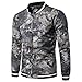 Produktbild Tarnung Herren Mantel,Tarnung Beiläufig Langarm Jacke Mantel Bluse, Binggong Herren Mantel