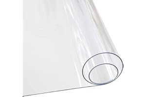 PLAS-TEX Werkbank Folie - Maß nach Wunsch - Auflage transparent 2mm PVC Werkstatt Werktisch Werkplatte Schutz (60x120cm)