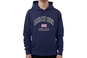 Graphic Impact Inspired London England Flag Culture souvenir Travel Hoodie