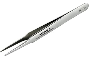 Pincettes de précision, pincettes en acier inoxydable pour l'artisanat, l'électronique, la soudure et les travaux expérimentaux, pincettes industrielles non magnétiques par TOWOT