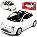 Produktbild Fiat 500 Nuova Weiss Coupe Ab 2007 ca 1/43 1/36-1/46 Welly Modell Auto mit individiuellem Wunschkennzeichen