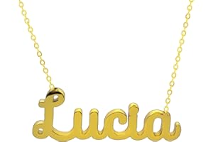 Only faith Collar para mujer con nombre personalizado Acero inoxidable Cadena colgante joya personalizada especial para amigas, novios