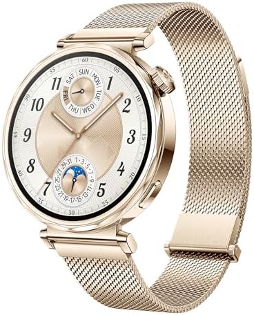 HUAWEI WATCH GT 5 41mm Smartwatch, Design Elegante, Nuova Modalità Corsa e Ciclismo, Monitoraggio della Salute, 7 Giorni di Durata della Batteria, iOS e Android, Dorata