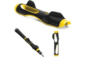 Esenlong Golf Grip Trainer, Golf Posture Correction Aid Attachment Golf Swing Trainer Grip Practice Aid for Improving Hand Positioning