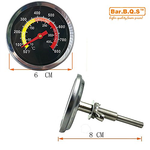Bar.b.q.s 01T08 New BBQ Smoker Grill Temperaturanzeige Temp Barbecue Camp Camping Koch Indoor-Outdoor-Oval-Form Fleischthermometer - 5
