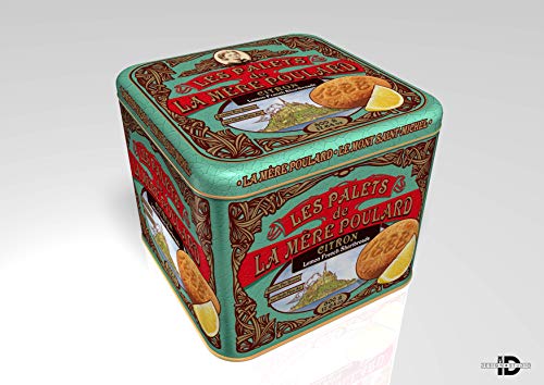 La Mère Poulard Mont Saint-Michel - Box Collector Metale Limone cookie - 400 gr