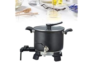 JOLIJOUR Cera elettrica per la produzione di candele e candele profumate fai da te, contiene 5 l, facile da pulire, macchina per sciogliere la cera elettrica per la produzione di massa di saponi