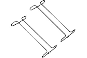 DZMUERO Porta Calici Sottopensile, Portabicchieri Sospeso Porta Bicchieri Da Mensola, Per Bicchieri Da Vino,Usato in Bar, Mobile Da Vino, Cucina,26 x 11 x 3cm, 2pezzi (Nero)