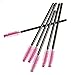 50Pcs Demarkt Disposable Eyelash Mascara Brushes Wands Applicator Makeup Brush Kits (Rose)