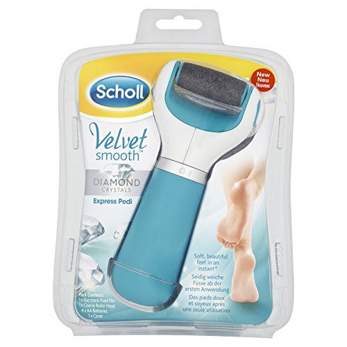 Blue Diamond Crystals Scholl Velvet Smooth Express Pedi Foot File - Batteries Not Included