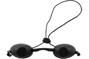 Aisikoo Schwarz Solariumbrille, Schutzbrille mit UV-Schutz und Rotlichttherapie, Rotlichtlampe, Schwimmbrille mit UV-Schutzbeschichtung