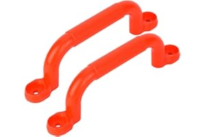 Drfeify Asa de Seguridad para Parques Infantiles, un par de Asas de Plástico para Parques Infantiles con Kit de Accesorios (4 Juntas, 4 Tornillos, 4 Tuercas)