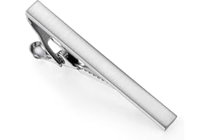 UJOY Mens Tie Clip/Pin, Tie Clip Bar Set, Copper Metal Gold Tie Clip/Pin for Men with Gift Box