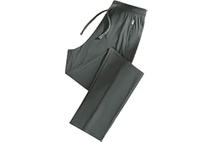 GÉNÉRIQUE Pantalon de Jogging pour Homme Séchage Rapide​ Sport Pantalon de Survêtement Legers Pants Jogging Airness Large Homme avec Poches Zippée Sweatpants pour Voyage Golf Pas Cher