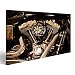 Produktbild islandburner Bild Bilder auf Leinwand Motorrad-Motor Harley V2 XXL Format ! Direkt vom Hersteller ! Wandbild Leinwandbild Bilder Poster ! CZN