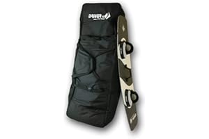 Driver13 ® Traveller Kiteboard Bag Boardbag pour 2 Planches Noir avec roulettes 152 cm