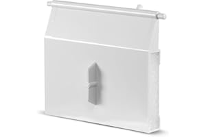 AMOVO Paradies Pool Skimmerklappe / Skimmerwehr, Ersatzteil für Einbau-Skimmer, Klappe zum Einhängen, Pool-Zubehör, 145 x 120 x 20 mm, Menge: 1 Stück