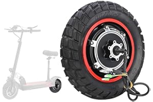 Sunydog E Scooter Neumáticos Motor,10 pulgadas 48V 500W E Scooter Motor para Kugoo M4/M4PRO Scooter Eléctrico 10 pulgadas Neumáticos Inflables Motor de Rueda Trasera