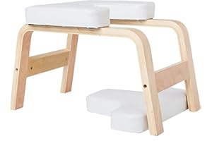 ‎DNKELAR DnKelar Yoga Stuhl für Inversion und Kopfstand - Praxis Hocker (Weiß)