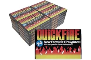 Quickfire Fire Lighters Firelighters Bulk Pack Hotspots Burners BBQ COAL LIGHTERS WOOD BURNERS (10)