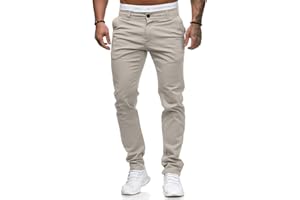 ORANDESIGNE Pantalon Chino Homme Coupe Ajustée Pantalon Chino Coupe Régulière Pantalons Décontractés Coupe Ajustée Pantalons Longs d'affaires