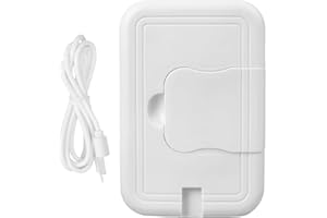 Milageto Compact Wet Tissue Heating Box,Wet Wipes Dispenser,USB Powered Wipes Heater,Baby Wet Wipes Warmer for Traveling Home Household, White