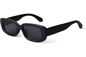 ELEGANTE Rectanglular Sunglasses for Women Retro Driving Sunlgasses Vintage Fashion Narrow Square Frame UV400 Protection