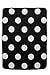 Meyco Baby Blanket Black Label 100% Organic Cotton, 75 x 100 cm, Big Dot, Black / White