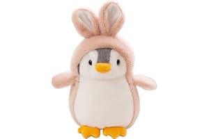 EXQULEG Pluszowa zabawka, pingwin, pluszowa zabawka, słodki pingwin, pluszowy pingwin, prezent dla chłopców, dziewczynek, dzieci (C)