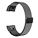 Price comparison product image Fitbit Charge 2 Band, Fintie [Unique Magnet Lock] Adjustable Milanese Loop Stainless Steel Metal Replacement Bracelet Wristband Strap for Fitbit Charge 2 Heart Rate Smart Watch, No Buckle Needed - Black
