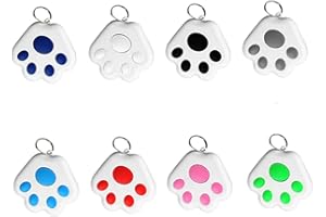 N+B Rastreador GPS para Perros y Gatos, Mini Accesorios de localizador Bluetooth Impermeables y antipérdida, buscador inalámbrico Inteligente para Maletas y billeteras para Alarma antirrobo (Rojo)