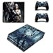 Produktbild Playstation 4 Pro + 2 Controller Aufkleber Schutzfolien Set - The Witcher /PS4 P