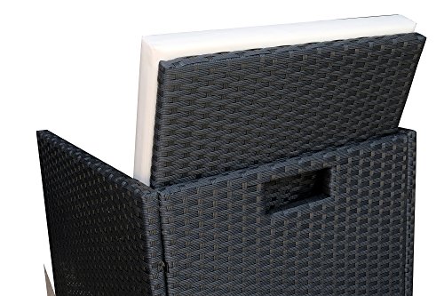 MCombo Polyrattan Gartenmöbel Essgruppe Sitzgarnitur Sitzgruppe Gartenset 6+4+1 - 8