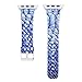 Produktbild KOBWA Handgefertigte Luxus PU Schlange Leder Python Skin Band für Apple Watch, Ersatz Uhrenarmband mit Edelstahl Metall Schließe für IWatch Series1 Series2