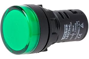 CABLEPELADO 30 mm LED-Anzeigeleuchte | LED-Pilotlicht für Bedienfelder | Montagebohrungsgröße 30 mm | Grüne LED