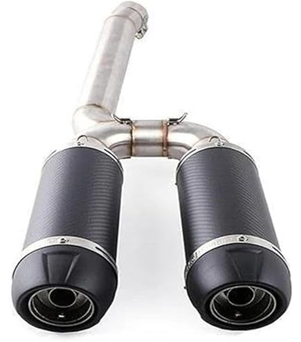 NOHEEU Motorrad Auspuff Slip-On Für Yamaha FZ6 S2 Fazer 2004-2011 - Edelstahl