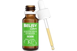 BELISY Zecken Bachblüten Tropfen für Hunde & Katzen - Spezial Bachblütenmischung nach Dr. Bach - 20 ml