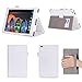 Produktbild ISIN Tablet Fall Serie Lenovo Tab 4 8 TB-8504F, TB-8504N und TB-8504X 8,0 Zoll Tablet Premium PU-Leder Schutzhülle Taschen mit Handschlaufe,Stylus Halter und Kartenschlitz (Weiß)