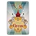 Produktbild ERCGY Bathroom Bath Rug Kitchen Floor Mat Carpet,Circus Decor,Magic Circus Tent Show Announcement Vintage Style Aerialist Acrobat,Flannel Microfiber Non-Slip Soft Absorbent
