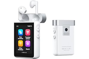 ‎WOOASK Wooask A9S Übersetzer KopfhöRer In Echtzeit Mit Chatgpt, Keine App/Kein Phone Erforderlich, Ki Übersetzer KopfhöRer FüR 144 Sprachen, Sprachübersetzer Online/Offline/FotoüBersetzung Für Geschäftlich