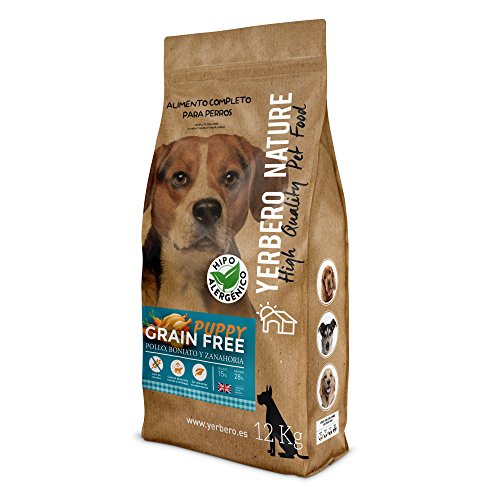 YERBERO Nature Grain Free Puppy Comida para Perros Cachorros Sin Cereales 12 kg